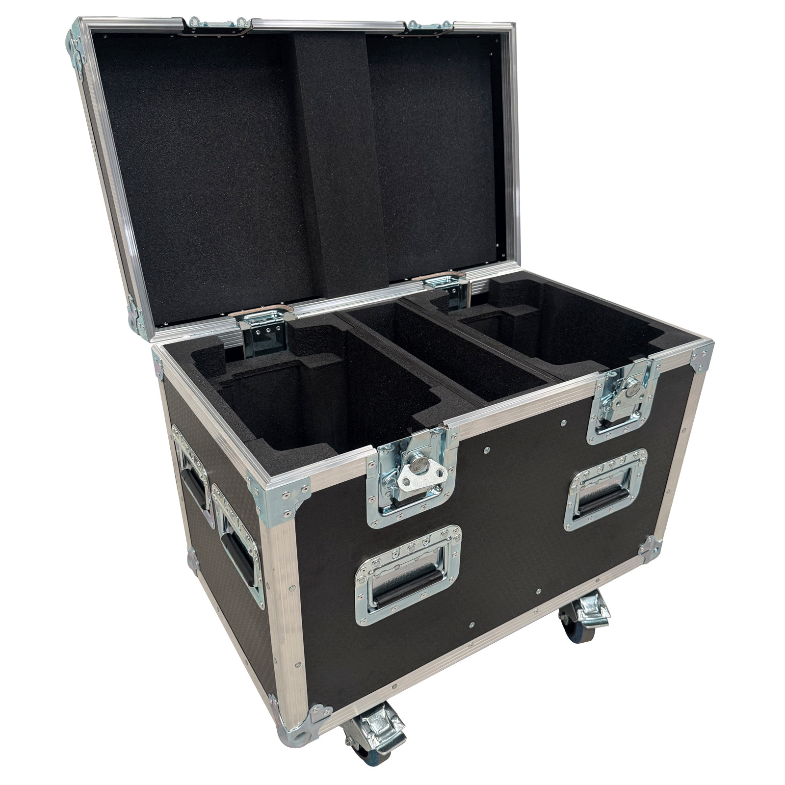 Twin Chauvet Maverick Force 2 Beamwash Flightcase